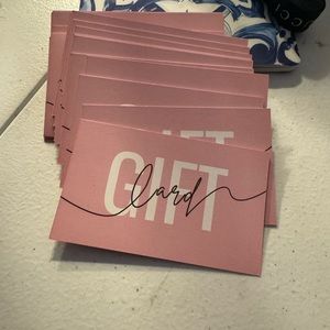 BRAND NEW (25pieces) GIFT CARD/ COUPON